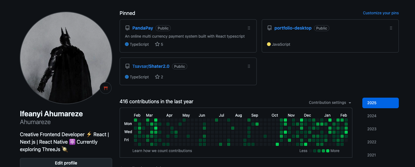 ifeanyi ahumareze github